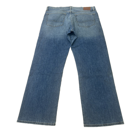 Lucky Brand 181 Jeans Relaxed Straight Blue Denim Men's 36X32 Y2K Retro Preppy - Picture 2 of 16